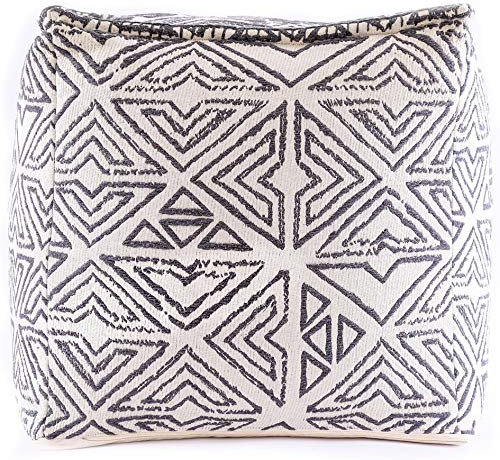 Mandala Life ART Böhmische Hocker Würfelabdeckung - 50 cm - Luxus, Artisan Room Decor Hocker - Boho Chic Sitzbereich Osmanisch