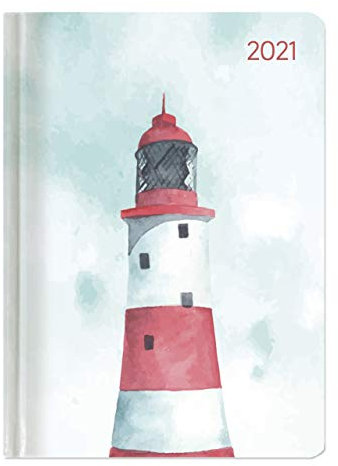Ladytimer Pastel Lighthouse 2021 - Leuchtturm - Taschenkalender A6 (11x15 cm) - Weekly - 192 Seiten - Notiz-Buch - Termin-Planer - Alpha Edition
