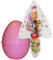 Set Regalo Uovo Di Pasqua kit n 1 + guscio contenitore plastica personaggi vari (44 Gatti - guscio rosa)