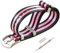 MZBUTIQ 24mm Noir/Rose Bracelet Montre Homme Nylon Strap Militaire 4 Boucles Brossée
