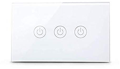 Yagusmart US Zigbee Interruttore Intelligente Luce Wireless da Muro, Nessun filo Neutro Richiesto, Compatibile con Amazon Alexa, Google Home e IFTTT(3 gang)