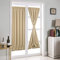 Tenda Finestra, Tende Oscuranti per Porta Francese, Tende a Pannello Francesi, Tenda Oscurante in Tinta Unita per Porta con Fermatenda, 1 Pannello, per Porte a Vetri Francesi (Beige, 137 * 183 cm)