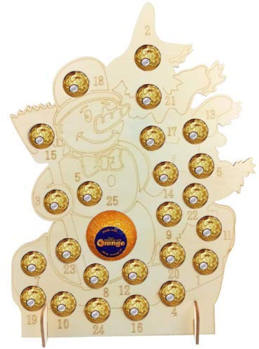 HoitoDeals 1Pcs Advent Calendar Fits Terry Chocolate Orange & Ferrero Rocher For Novelty Gift Decoration