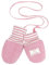PICKAPOOH Baby und Kinder Bio-Fleecehandschuhe, Rose, Gr. 4 (bis 6 Jahre)