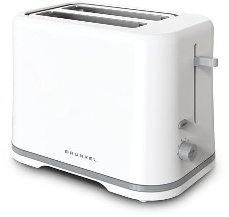 Grunkel - Tostador ranura extra ancha con 6 niveles de tostado y bandeja recogemigas extraíble. Función recalentar, descongelar y cancelar (TSB-EASYTOAST)