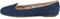 Geox Women's D Palmaria A Ballerina, Dk Blue Dk Skin, 4 UK