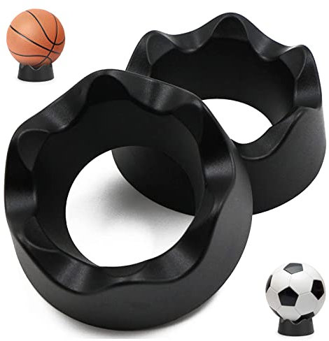 Brateuanoii 2 Stücke Sockel Ball Display, Ständer Fußballständer, Football Display Ständer, Basketball-Ausstellungsständer, Ball Stand Display, Verwendet, um Fußball, Basketball, Volleyball