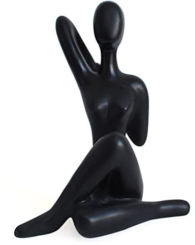LGYKUMEG Tischdekoration, Moderne dekorative nackte Frauenskulptur, Figuren für Frauen, Körperkunst Extrem einfache Statue Charakter, HomeOffice Bücherregal Dekor,16 * 9.5 * 19.5cm