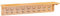 Hallowood Furniture Waverly Large Coat Hanger, Wall Mounted Solid Oak Coat Rack with 9 Metal Hooks for Hats, Jackets, and Clothes, Light Oak Shelf with Hooks for Hallway, Entryway, and Living Room