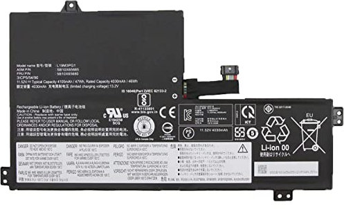 L19M3PG1 SB10X68685 5B10X65680 5B11A25394 L19C3PG1 5B10X65682 5B11A25392 L19L3PG1 Remplacement de la Batterie d'un Ordinateur Portable pour Lenovo 100e 300e Chromebook 2nd Gen AST 82CE(11.52V 47Wh)