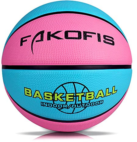 FAKOFIS Kinder Basketball Größe 3, Jugend Basketballs Größe 5,Größe 7,Outdoor Indoor Street Basketball,Arena Training Erwachsene Anfänger Basketbälle