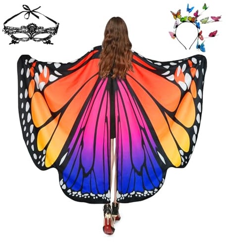 Sunlisky Costume de papillon pour femme - Ailes de papillon