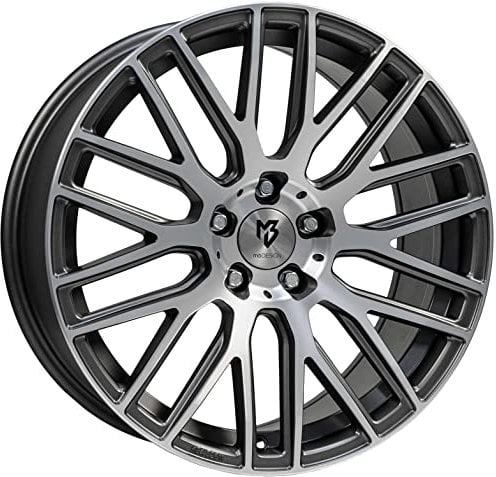 MB Design Felge KV4 10.0Jx22 ET42 5x127 Mattgrau poliert kompatibel mit Jeep Grand Cherokee