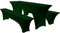 Elastisch Biertischhussen Bierbank-Auflage & Tischdecke Für 50 cm or 70 cm Table Width 3 TLG-Set Breite Bierzeltgarnitur Stretch Hussen Für Festzeltgarnituren Bierbank Hussen (50 cm,Green -3)