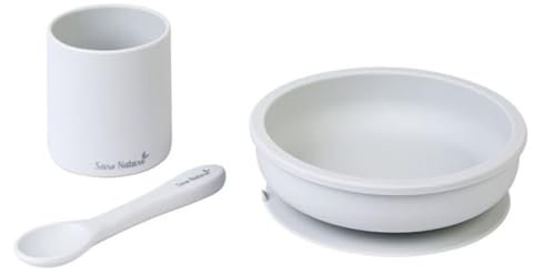SARO Baby - Silicone Food Set 3 Pieces Grey