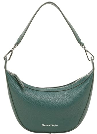 Marc O'Polo Leder Schultertasche Umhängetasche Crossbody Bag Night pine tannengrün