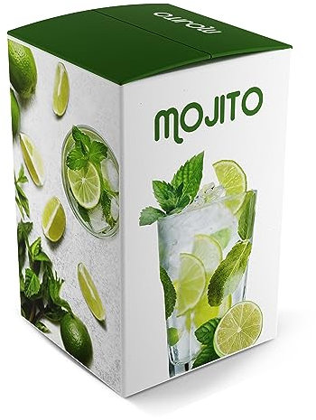 Concentrado de Mojito Premium Bag in Box 10 Kg (9L) que rinde 45L o más de 150 cócteles con solo Diluirlo en Agua y Hielo. Un Cocktail Más Rentable y Rápido en Menos Espacio. Por Destilerías Riojanas