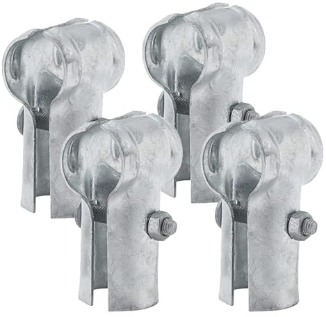 VIVIDA End Rail Clamps 1-3/8, Chain Link Fence Fittings, 4 PCS