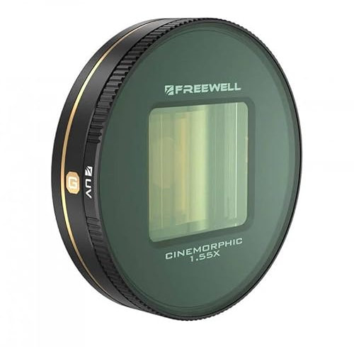 Gold Anamorphic Lens 1.55x Freewell for Galaxy and Sherp