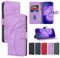 Ttianfa Compatible con Huawei P9 Lite 2017 Custodia Portafoglio Flip Cover [Slot per Schede] PU Pelle 360 Protettiva Antiurto Caso Supporto Kickstand-Viola