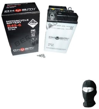 COMPATIBLE WITH PIAGGIO Vespa GS (VS3T) 150 dal 1957 al 1957 ALREADY READY TO USE BATTERY OKYAMI B49-6 BATTERIES FOR MOTORCYCLE SCOOTER 8AH AMP 6 VOLTS 91X83X162 MM