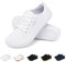 Geweo Chaussures Pieds Nus Barefoot Décontractées Running Trail Femme Homme Minimaliste Baskets Marche Unisexe Large Orteil Trekking Sneakers Respirant Poids Léger pour Blanc 37EU