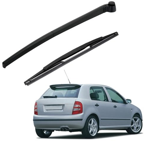 Hinterer Scheibenwischerarm Ersatz Kompatibel mit Skoda Fabia I Combi 2001-2007, Heckscheibenwischer Heckwischerarm Auto Heckwischerblatt Blatt Kit Wasserdicht Heckscheibenwischerarm