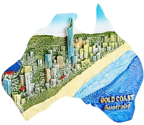 Gold Coast Austria Refrigerator Magnet 3D Travel Souvenir Fridge Decoration Magnetic Sticker Craft Collection