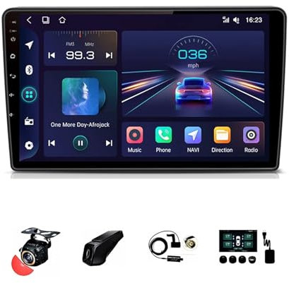 BOJONTN 9 Pollici 2 DIN Android 13 Auto Stereo Radio per Opel Zafira B 2005-2014 con Car Play Senza Fili GPS Telecamera Posteriore Comandi al Volante Bluetooth (Size : T1[1+16G])