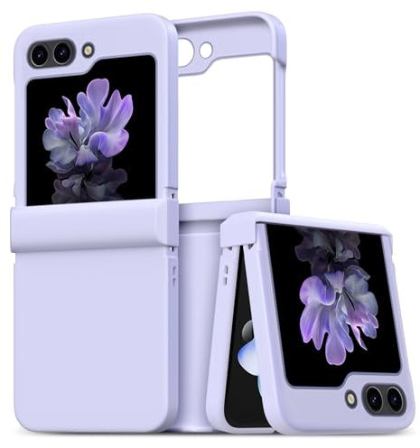 ZCDAYE Case for Samsung Galaxy Z Flip 6, Silky Touch Samsung Z Flip 6 Foldable Flip Phone Case, Shockproof Protective Phone Cover for Samsung Z Flip 6, Purple