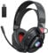 Awinnasey PH3 Wireless Gaming Headset for PS5, PS4, Switch, PC, 2.4GHz Low Latency, Wireless Gaming Headphones with Microphone, 50Hrs Battery, Cool RGB, Bluetooth Headset for Boys Girls, Black Red