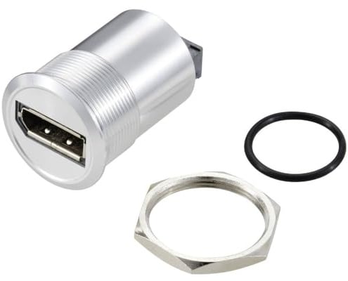 TRU Components TC-11980476 Display Port 1,2 Panel-Adapter Buchse DisplayPort Buchse - DisplayPort Buchse Silber Inhalt: