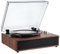 VEVOR Giradischi in Vinile, Giradischi 3 Velocità, Altoparlanti Stereo Integrati 10 W Trasmissione a Cinghia, Cartuccia Magnetica, Supporto 33/45/78 Giri in Uscita RCA, per Dischi Vinile 18/25/30 cm