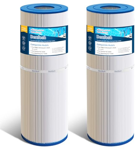 Benfosh Lot de 2 filtres spa pour Remplace Pleatco PRB25-IN Unicel C-4326 FC-2375 - Lot de 2 filtres spa