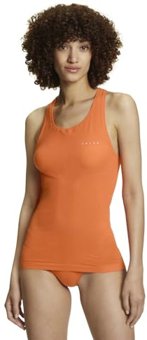 FALKE Women's Ultralight Cool W S/l Sh Functional Yarn Quick Dry 1 Piece Base Layer Top, Orange Coral 8017, L