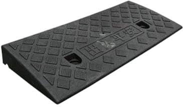 Fenteer Rampa de acceso para vehículos, Negro, Polipropileno (PP), 50x13cm/19,69x5,12 pulgadas, Alto 4cm