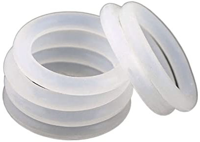 O-Ringe, O-Ringe, O-Ring, O-Ring-Set, O-Rings Gasket kit 10pcs White Silicone Ring Gasket CS 2mm OD 5~80mm Food Grade Waterproof Washer Rubber silicone gasket o-ring rubber ring Washer Gaskets Seal As