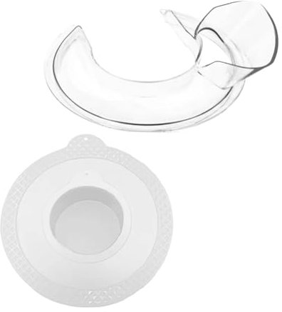 Bouclier verseur et couvercle de bol de mélangeur, Compatible avec KitchenAid, couvercle de guide de mélangeur vertical à tête inclinable de 4,5 à 5 litres et accessoires de couvercle anti-éclaboussur