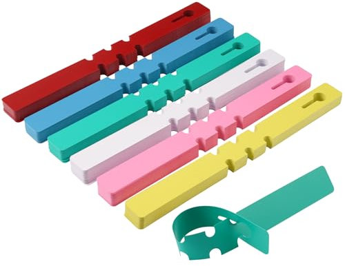 300 Stück Wiederverwendbar Plastik Pflanzen Schilder, Hängen Gartenschilder Schlaufenetiketten, Mehrfarben Pflanzenschilder Zum Beschriften, Pflanzschilder für Draussen Wetterfest für Außenbereich