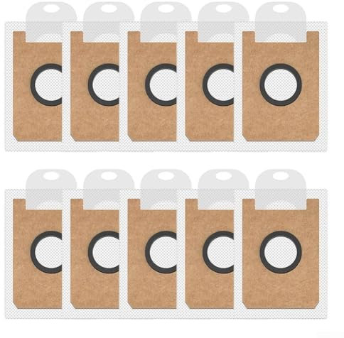 Lot de 10 sacs à poussière efficaces pour aspirateur Ultenic T10 pour robot Elite faciles à remplacer pour une utilisation optimale
