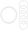 Qrity 6 Stück O Ring Dichtungsringe, 34 mm Außendurchmesser 3 mm Dicken, Dichtungen Ringe, Silikon Dichtungsring für Waschbecken Ablaufstopfen