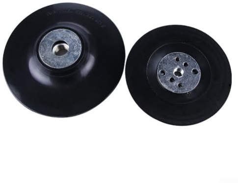 ReachMall 4 Inch Backing Pad for Angle Grinder, Flexible Sanding Disc Pad 15300 RPM, Rubber Mounting Base for 4 Fiber Discs with Max 15,300 RPM