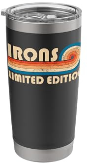 Irons Retro 70s 80s Sunset Stripe Stainless Steel Insulated Tumbler