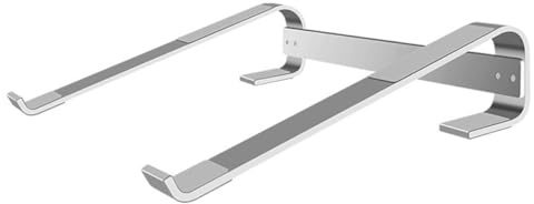 LALAFINA Supporto per Laptop in Lega di Alluminio Cavo, Stand Antiscivolo Raffreddamento Rapido, Compatibile Notebook 10-18 Pollici, Supporto Portatile per PC e Computer Portatile,