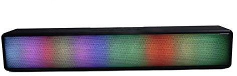 Asixxsix Altoparlante per Computer, Altoparlante Bluetooth con Illuminazione RGB, Altoparlanti per PC con Connessione Cablata USB Bluetooth 5.1 Wireless per Computer Desktop Monitor