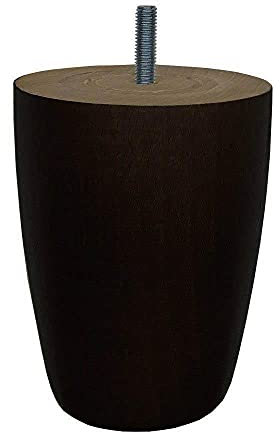 Möbelfuß rund schwarzHolz Höhe 12 cm (M8) | Hohe Qualität und nachhaltiges Holz