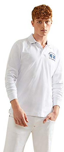 La Martina Herren Man Polo L/S Piquet Stretch Poloshirt (1er Pack)