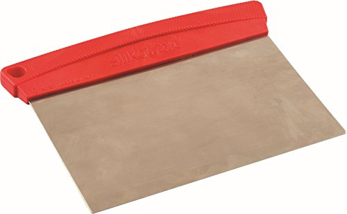 silikomart | SCR01 Schaber aus Stahl und Kunststoff 130 mm, idealer Spatel für Gebäckdekorationen, Made in Italy