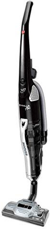 Hoover Synua Plus SY04 Aspirapolvere Scopa elettrica Tutto in 1, 550 W, 1.2 Litri, 79 Decibel, Plastica Robusta, Nero Luxor Lucido