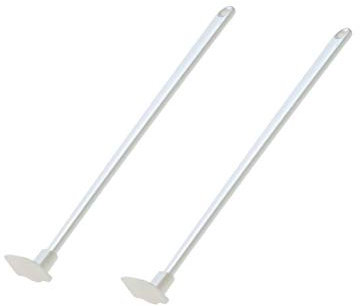 BESTONZON 2 Stück Silikon langer Griff Flasche und Glas Schaber Küche Kochen Zubehör (weiß)